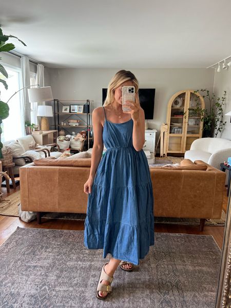 $25 denim dress from Walmart that I had to see for myself. It’s so good! Also going to style it with cardigans and sweaters this fall 

Teacher outfit; teacher style, back to school outfit, denim dress, Walmart fashion 

#LTKunder50 #LTKBacktoSchool