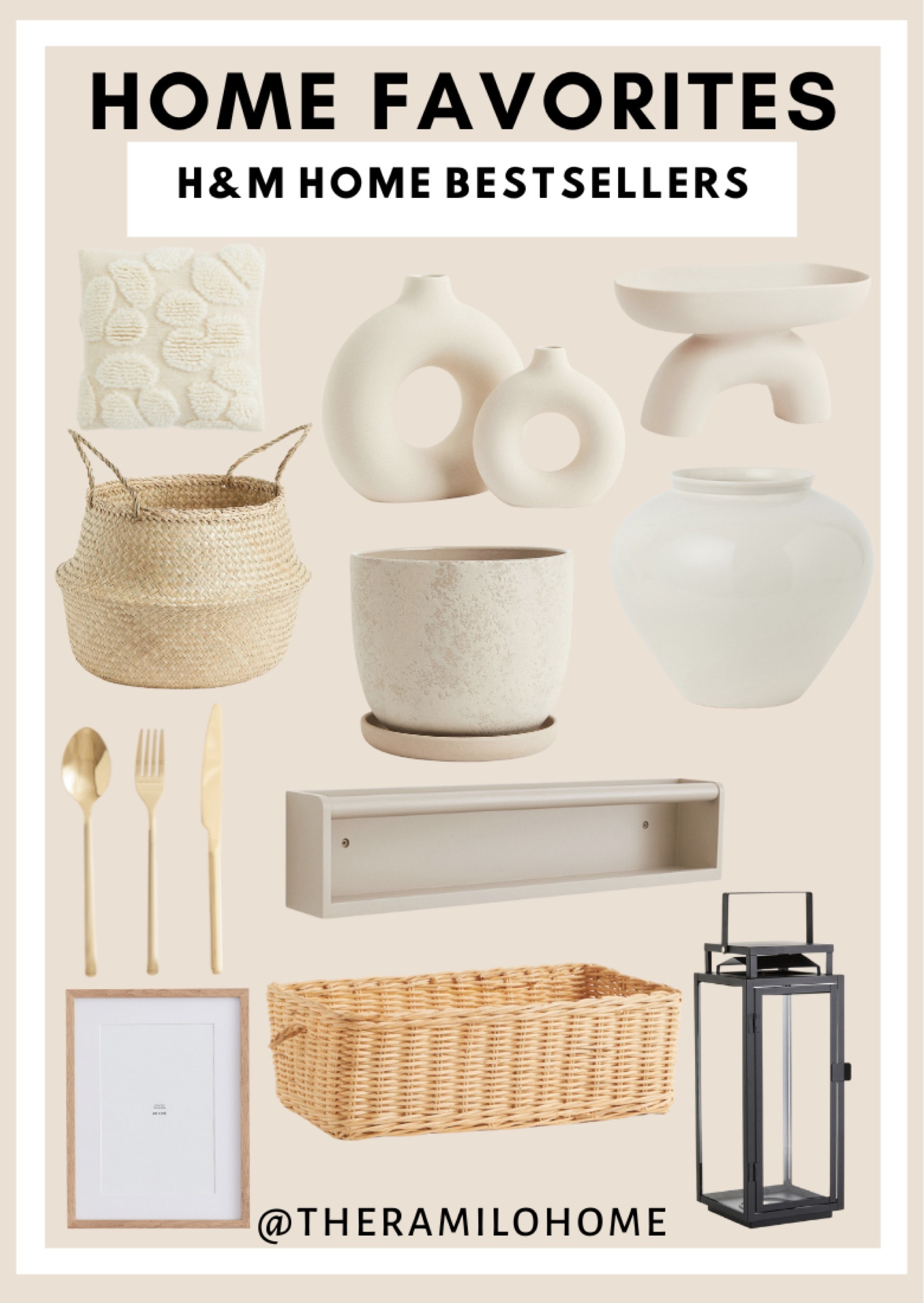 H&M home decor
Wood decor
Black lamp
White vase
Gold utensils 
Gold silverware
Wooden frame
Wooden shelf
Neutral home decor
Neutral basket 


#LTKhome #LTKunder50 #LTKGiftGuide