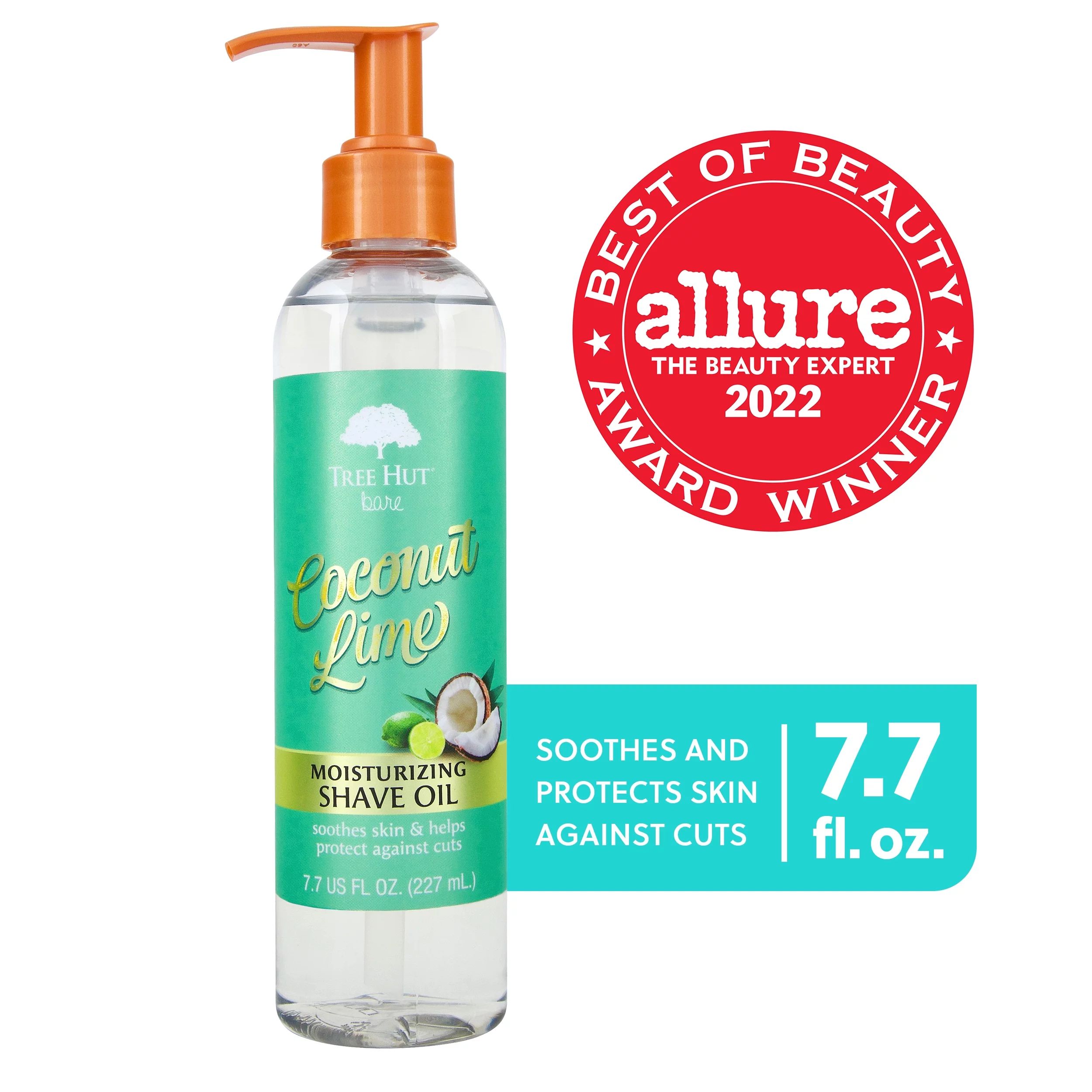 Tree Hut Bare Coconut Lime Hydrating & Moisturizing Shave Oil, 7.7 fl oz. | Walmart (US)