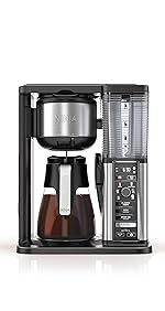 Ninja Specialty Fold-Away Frother (CM401) Coffee Maker, Single Serve to 10 Cup (50 oz.), Glass Ca... | Amazon (US)