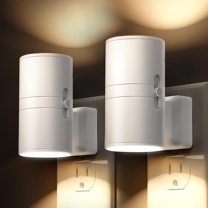 L LOHAS LED Night Light Plug in, Night Lights Plug into Wall, Light Sensor, 0-100LM, Soft White 3... | Amazon (US)