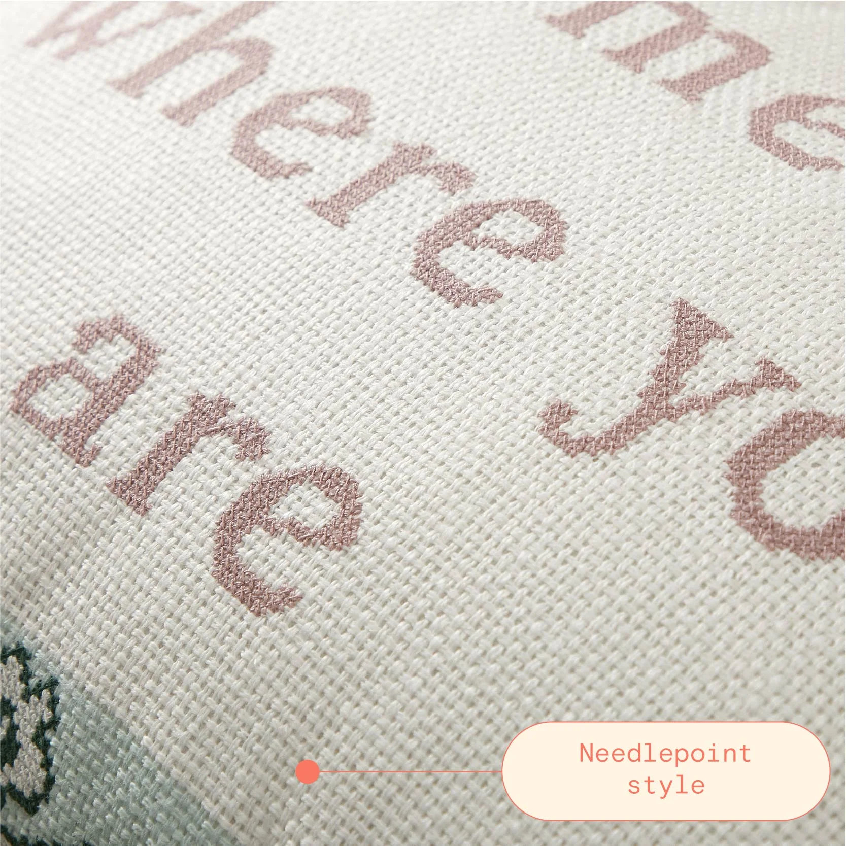 Beautiful Sentiment Needlepoint Lumbar Decorative Pillow by Drew Barrymore, 14" x 20" | Walmart (US)