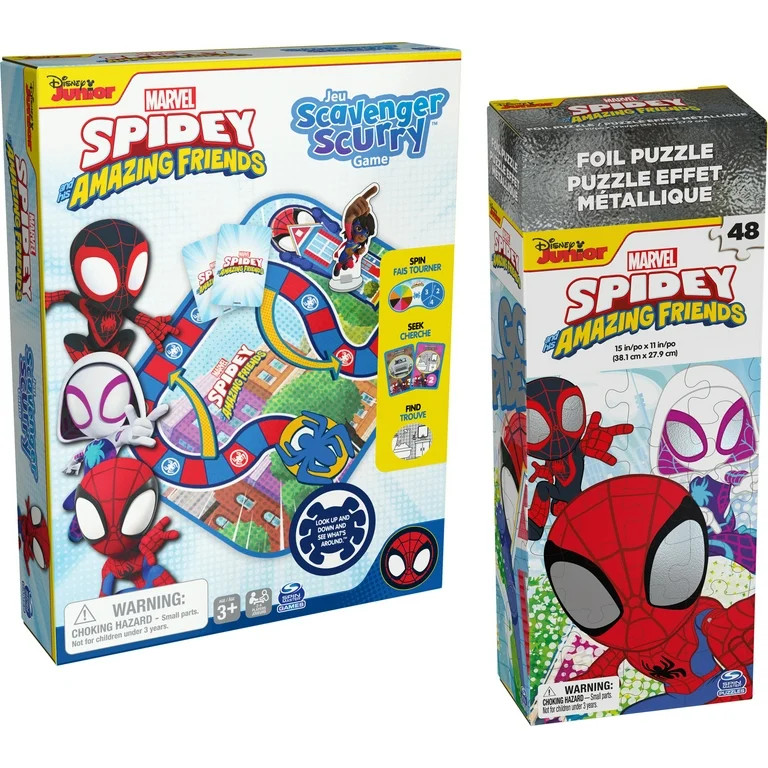 Marvel, Spidey and His Amazing Friends Game & Foil Puzzle, For Kids 4+ | Walmart (US)