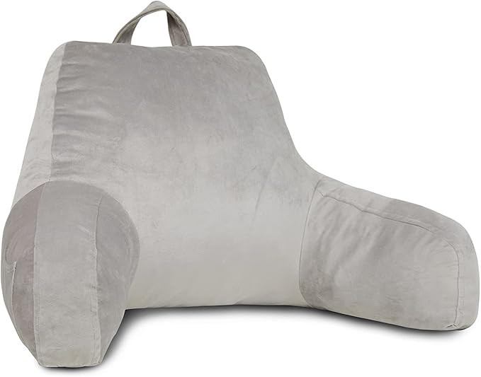downluxe Reading Pillow Large Adult Backrest Lounge Cushion Bed Rest Pillow with Arms and Pockets... | Amazon (US)