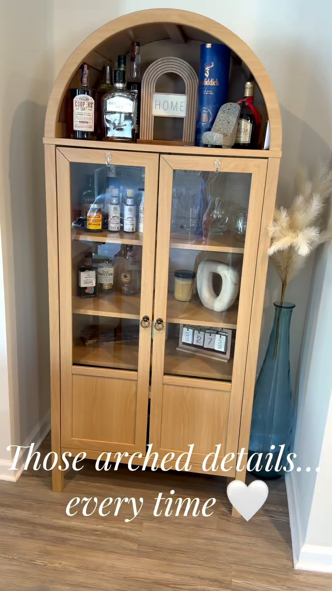 This cabinet completely elevated our space ✨

#ltkhome #ltkstyle #ltkfinds #storage #ltkunder1000 #ltkinteriors
#homedecor #interiordesign #homeinspo #archedcabinet #archdetails #archeddesign #cabinetinspo
#furniturefinds #statementpiece #homestyling