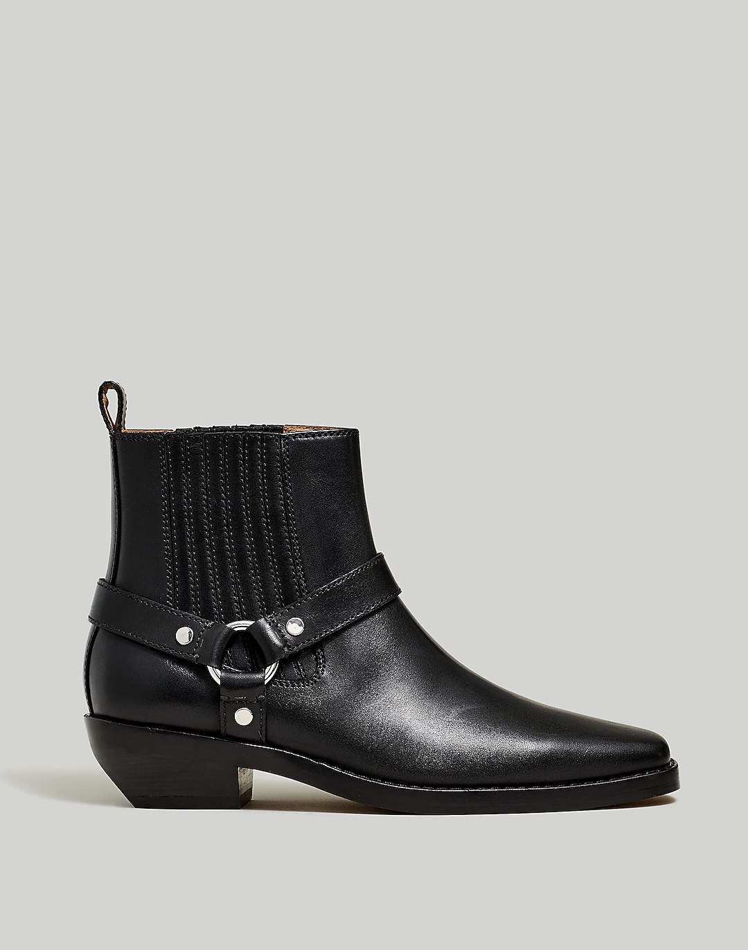 The Santiago Western Ankle Boot in Leather | Madewell