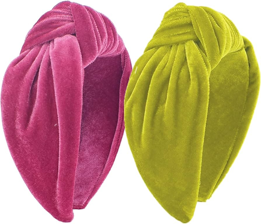 BEGOOD Velvet Knotted Headband for Women Top Knot Headband Wide Headbands Hair Hoop Designer Twis... | Amazon (US)