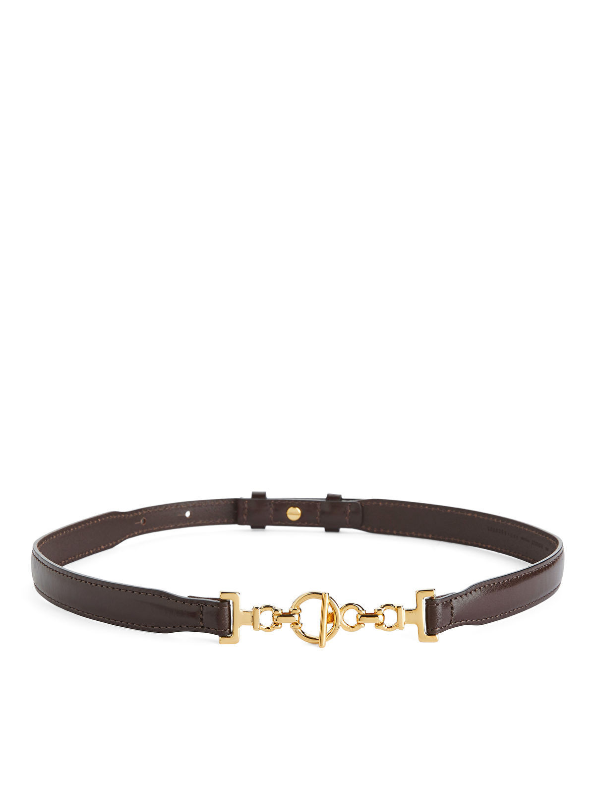 T-Bar Clasp Leather Belt | ARKET (EU)