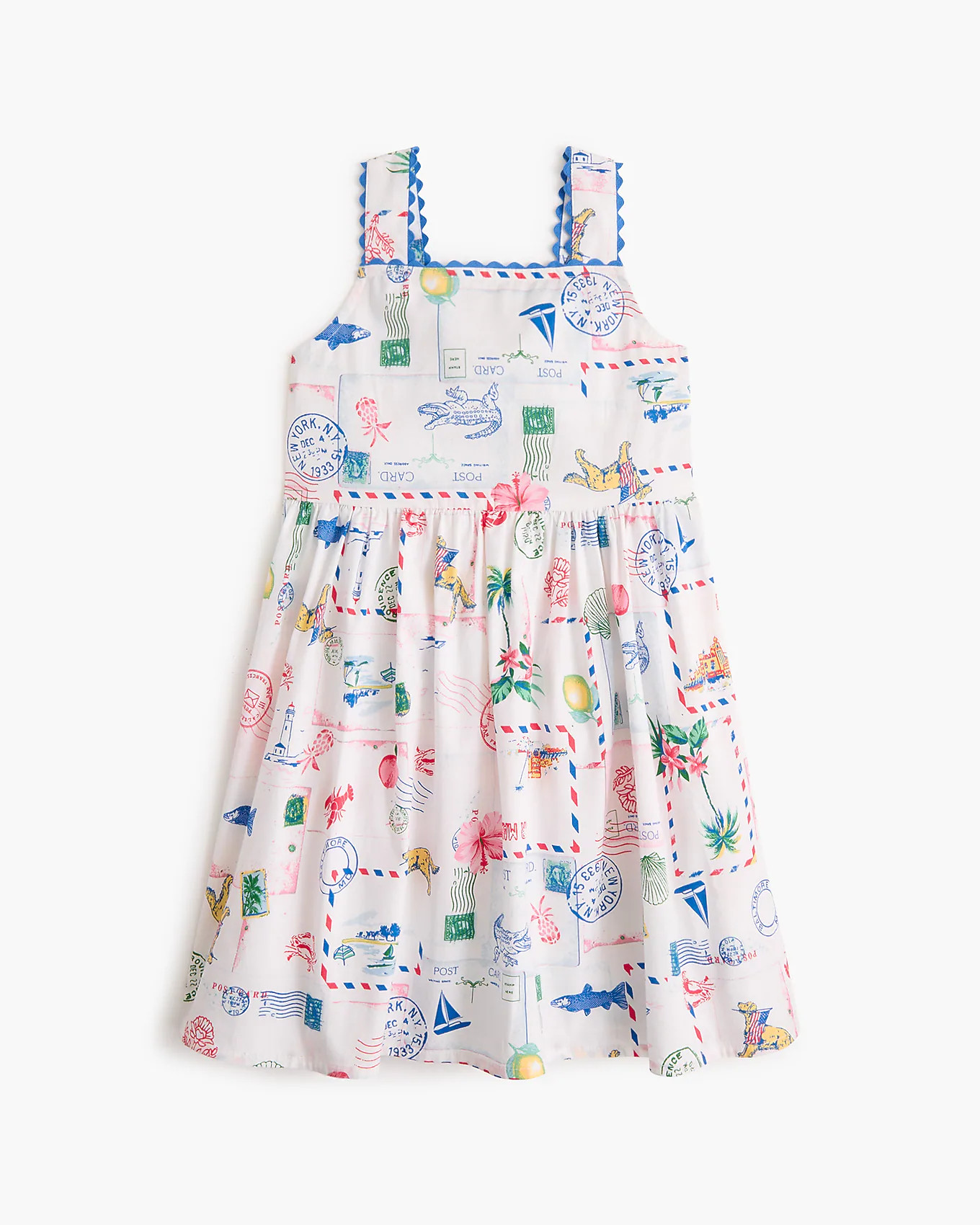 Girls' postcard dress | J.Crew Factory