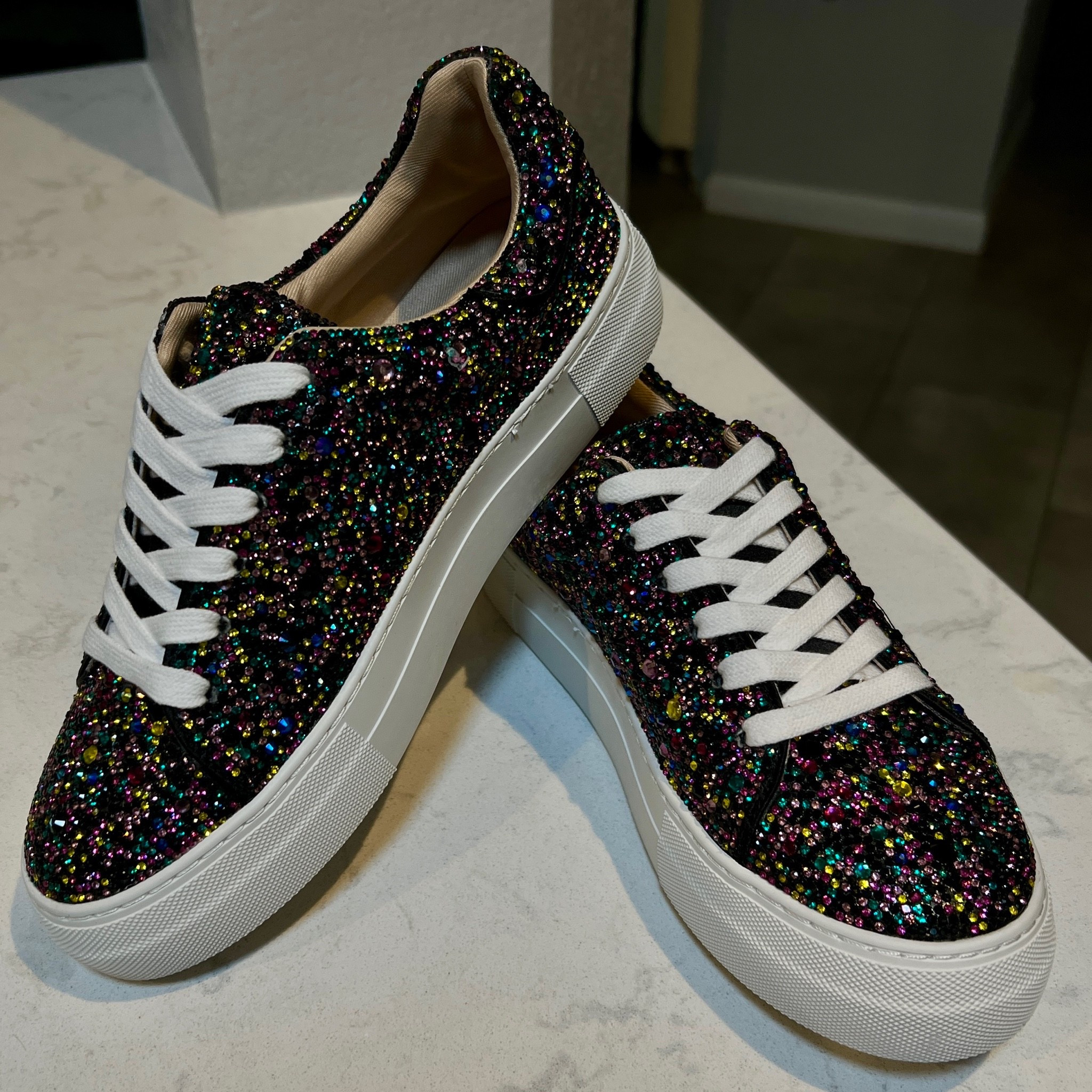 I’m sorry but these rhinestone sneakers from Betsey Johnson are perfection!