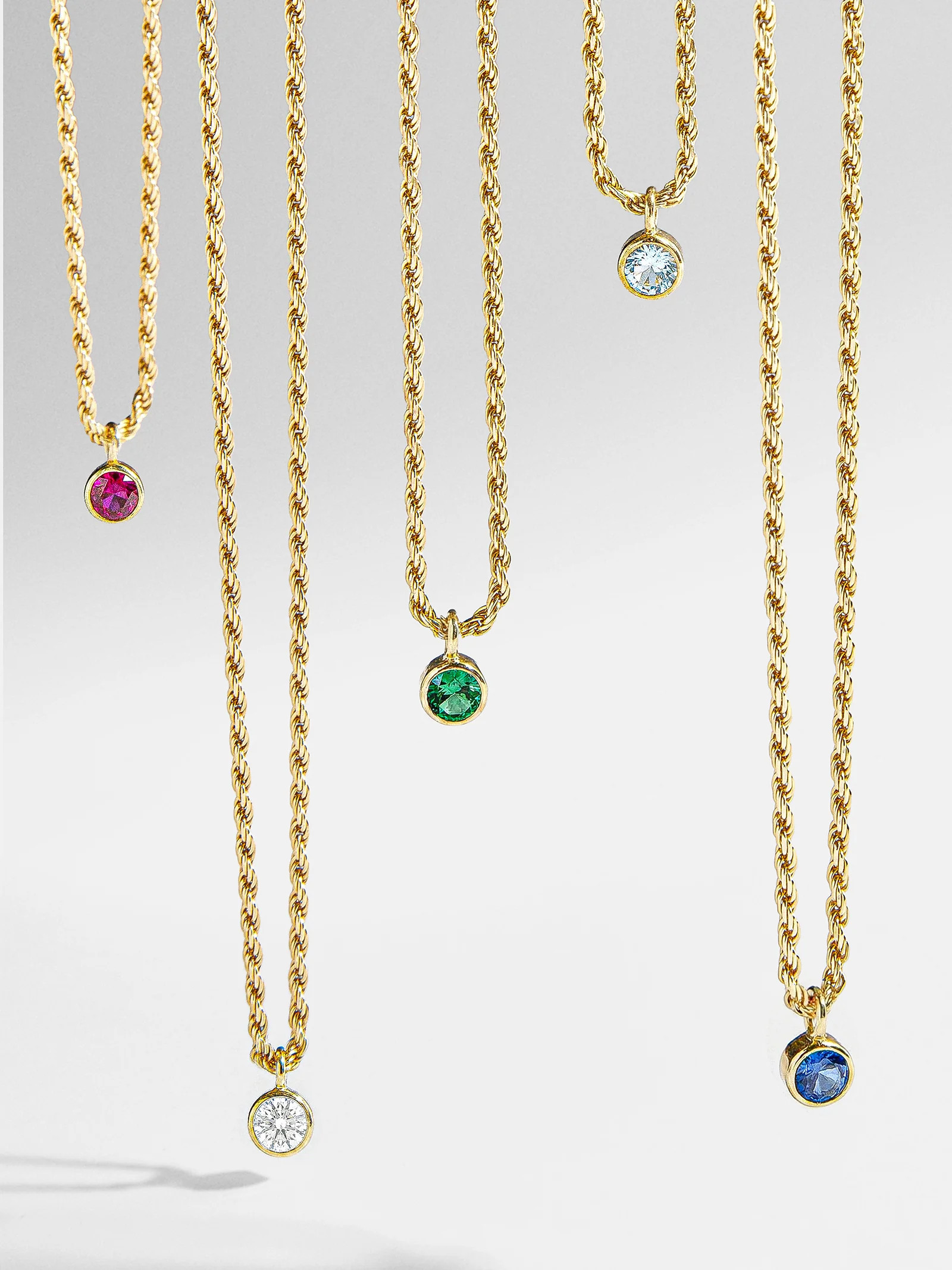 Florence 18K Gold Plated Sterling Silver Birthstone Necklace - Crystal | BaubleBar