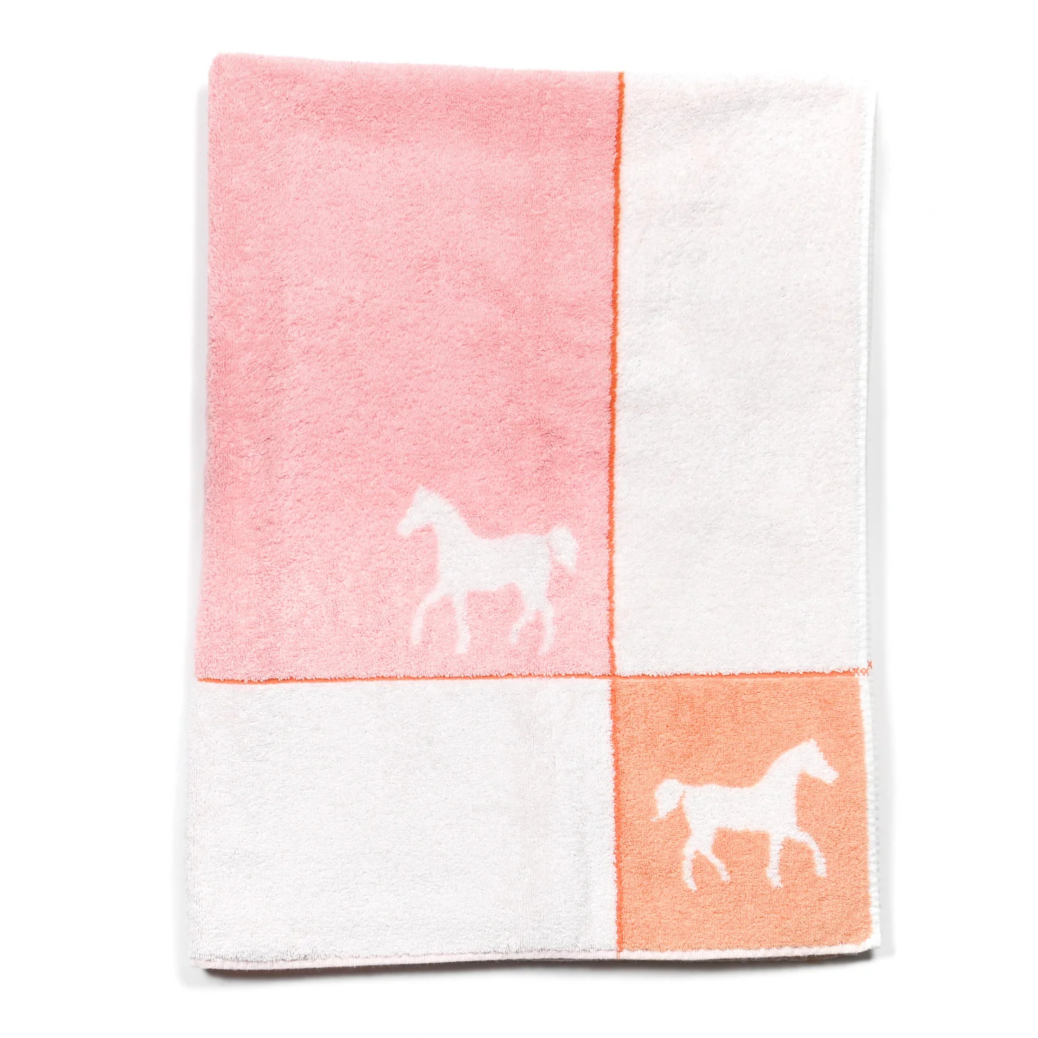 HERMES Cotton Cavalcolor Bath Towel Rose Petale | FASHIONPHILE | Fashionphile