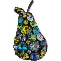 Vintage Japanned Pear Rhinestone Brooch | A1782 | Etsy (US)