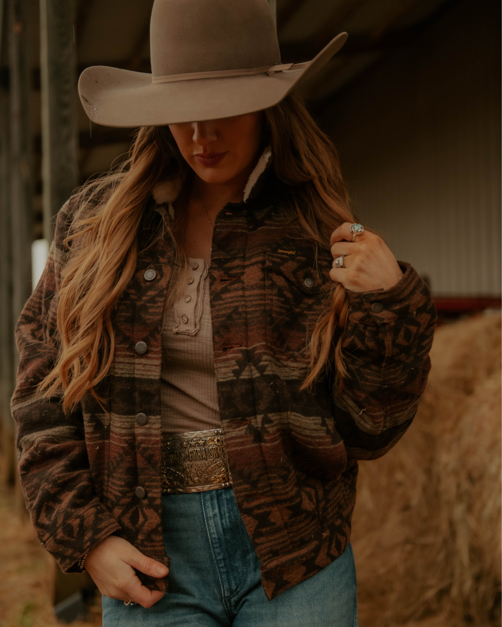 Ready for fall and Big Wrangler Jackets 🤎🍂 #wrangler 

#LTKWorkwear #LTKSeasonal