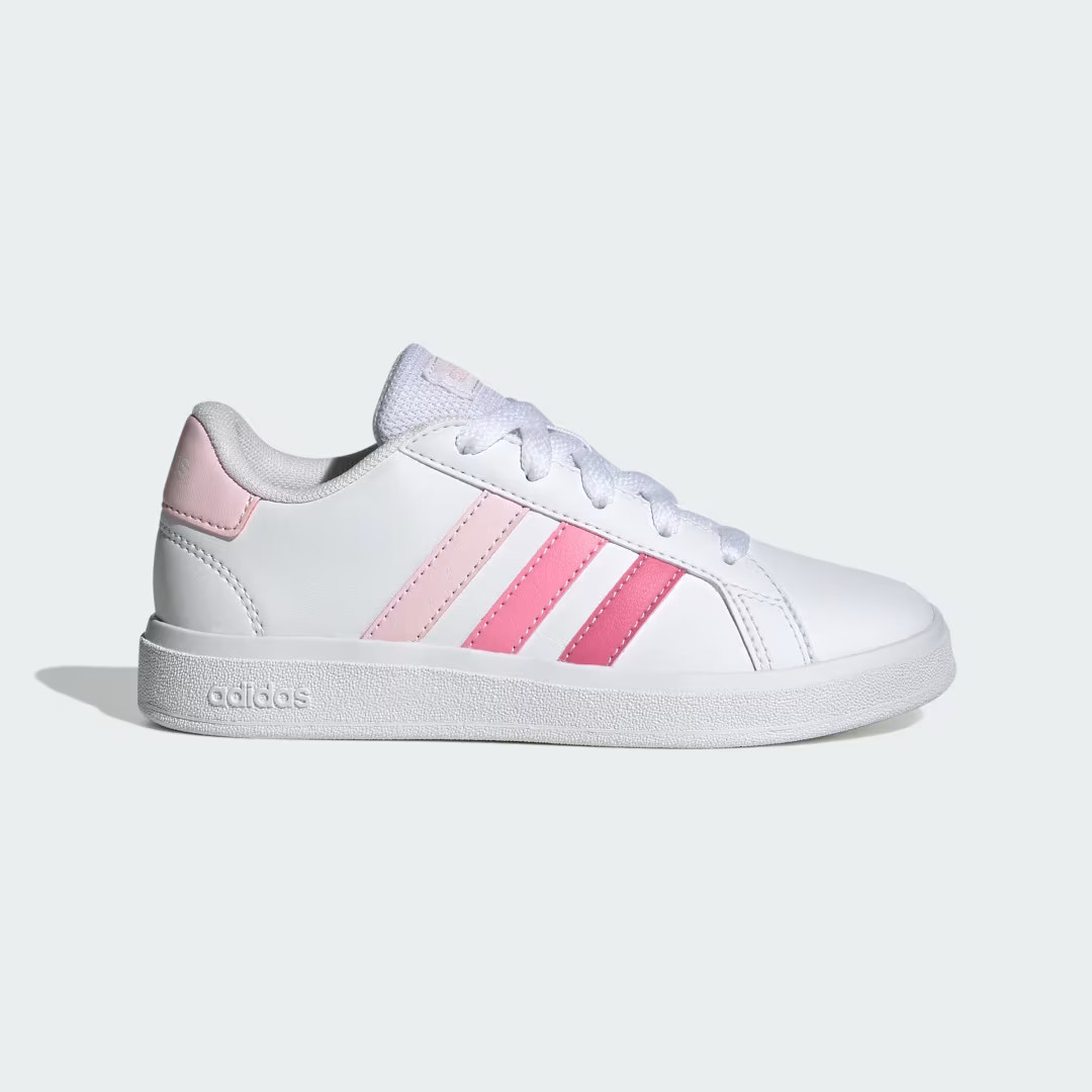 adidas Grand Court Lace-Up Shoes Clear Pink 1.5 Kids | adidas (US)