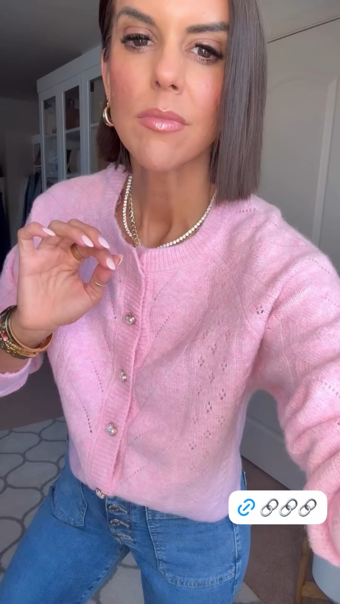 Absolutely love this Walmart sweater! Size xs 
Size 2 in jeans 

#LTKmomlife #LTKValentine #LTKgrwm