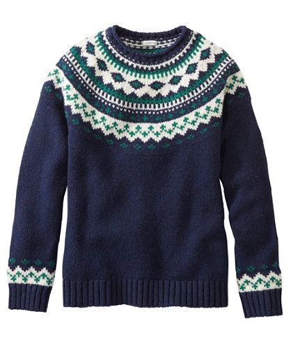 L.L.Bean Classic Ragg Wool Sweater, Fair Isle Crewneck | L.L. Bean