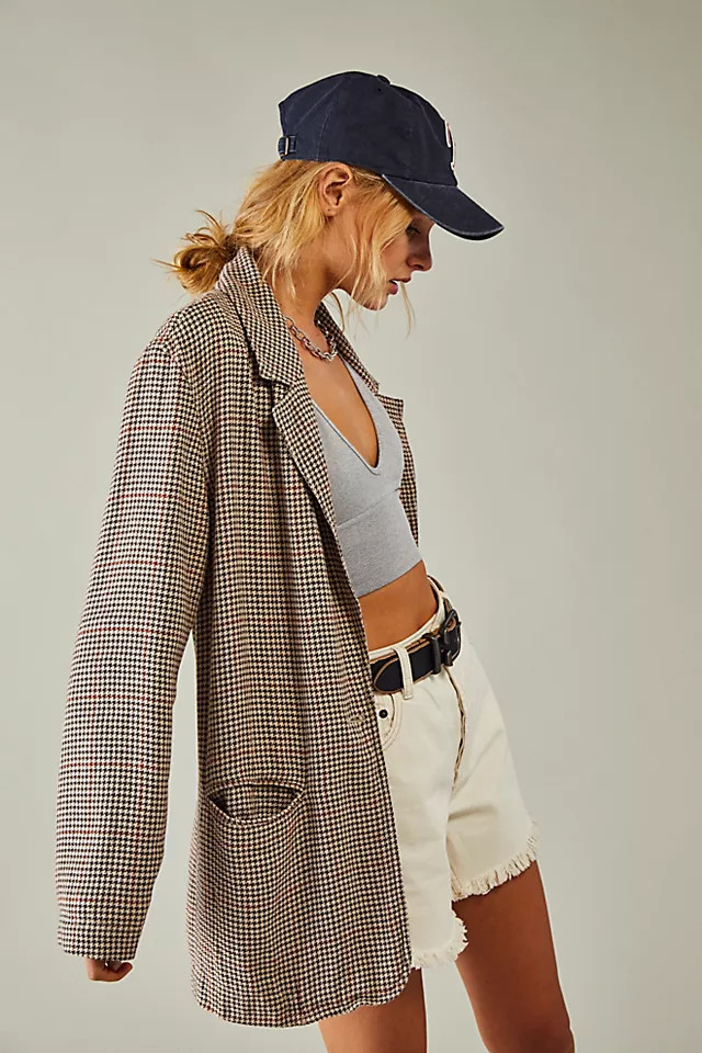 Plaid Beckett Boyfriend Blazer | Free People (Global - UK&FR Excluded)