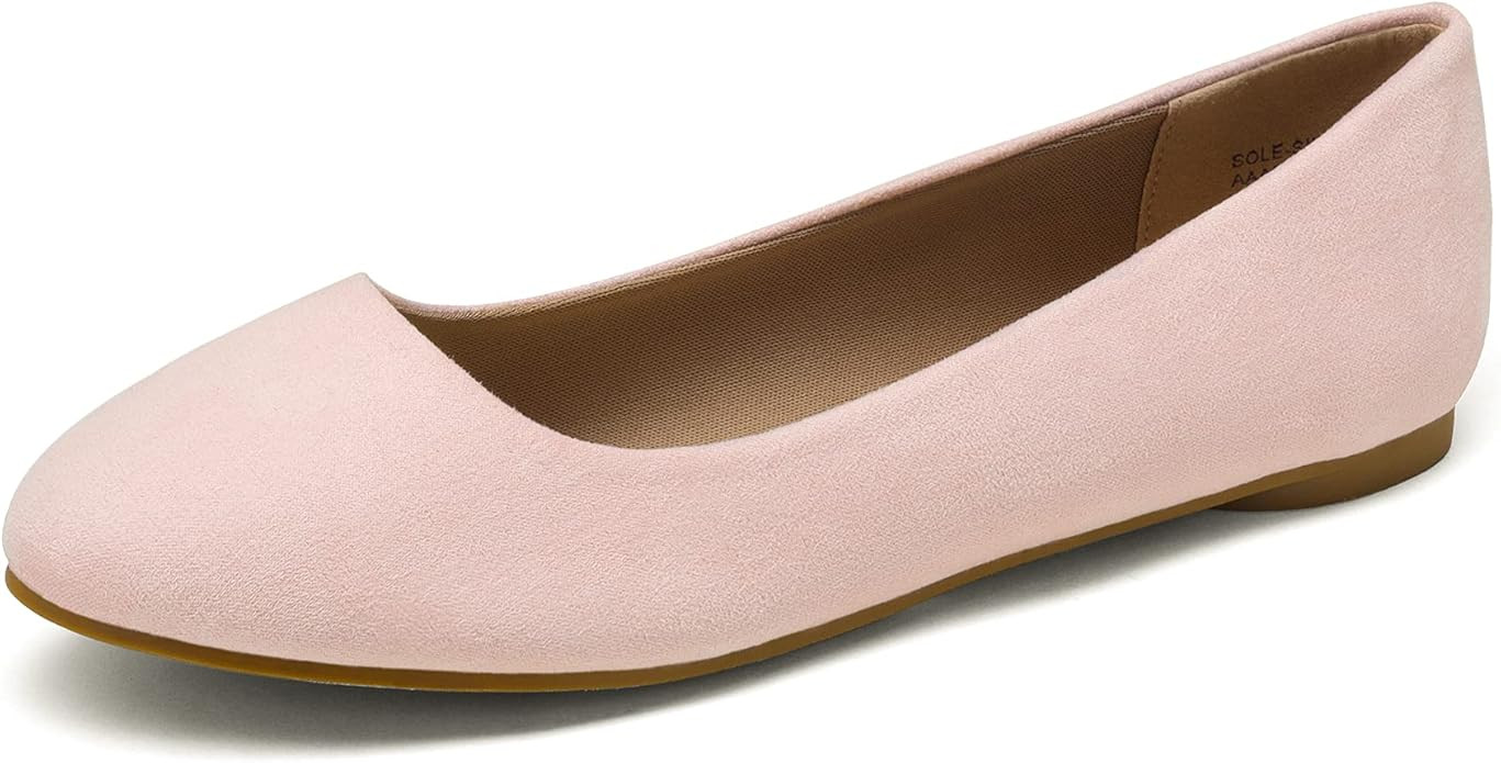 DREAM PAIRS Women's Sole-Simple Ballerina Walking Flats Shoes | Amazon (US)