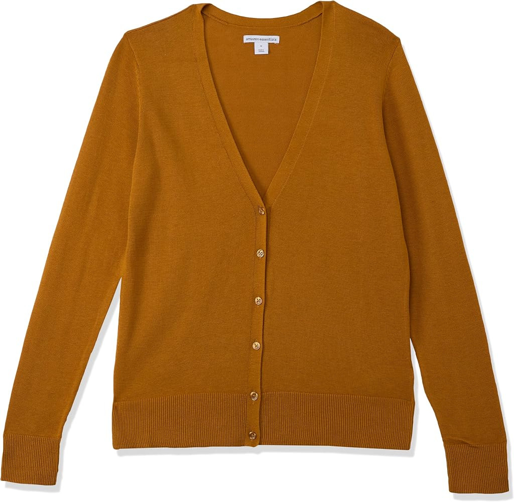 Amazon Essentials Women's Lightweight V-Neck Cardigan Sweater (Available in Plus Size) | Amazon (US)