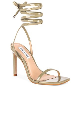 Steve Madden Uplift Heel in Taupe Patent from Revolve.com | Revolve Clothing (Global)