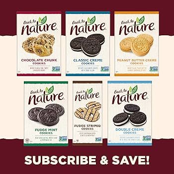 Back to Nature Peanut Butter Creme Sandwich Cookies - Dairy Free, Non-GMO, Made with Wheat Flour ... | Amazon (US)