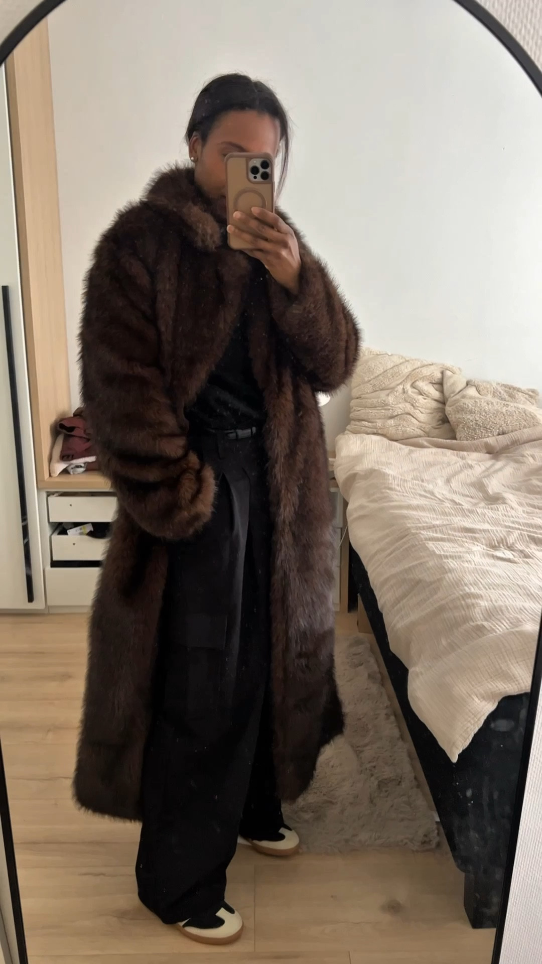 Saw this long faux fur coat at Zara back in December for full price of course and wouldn’t you know, the gods of a good sale have favorited me and sent me this one for half off!!! 

#LTKootd #LTKSaleAlert