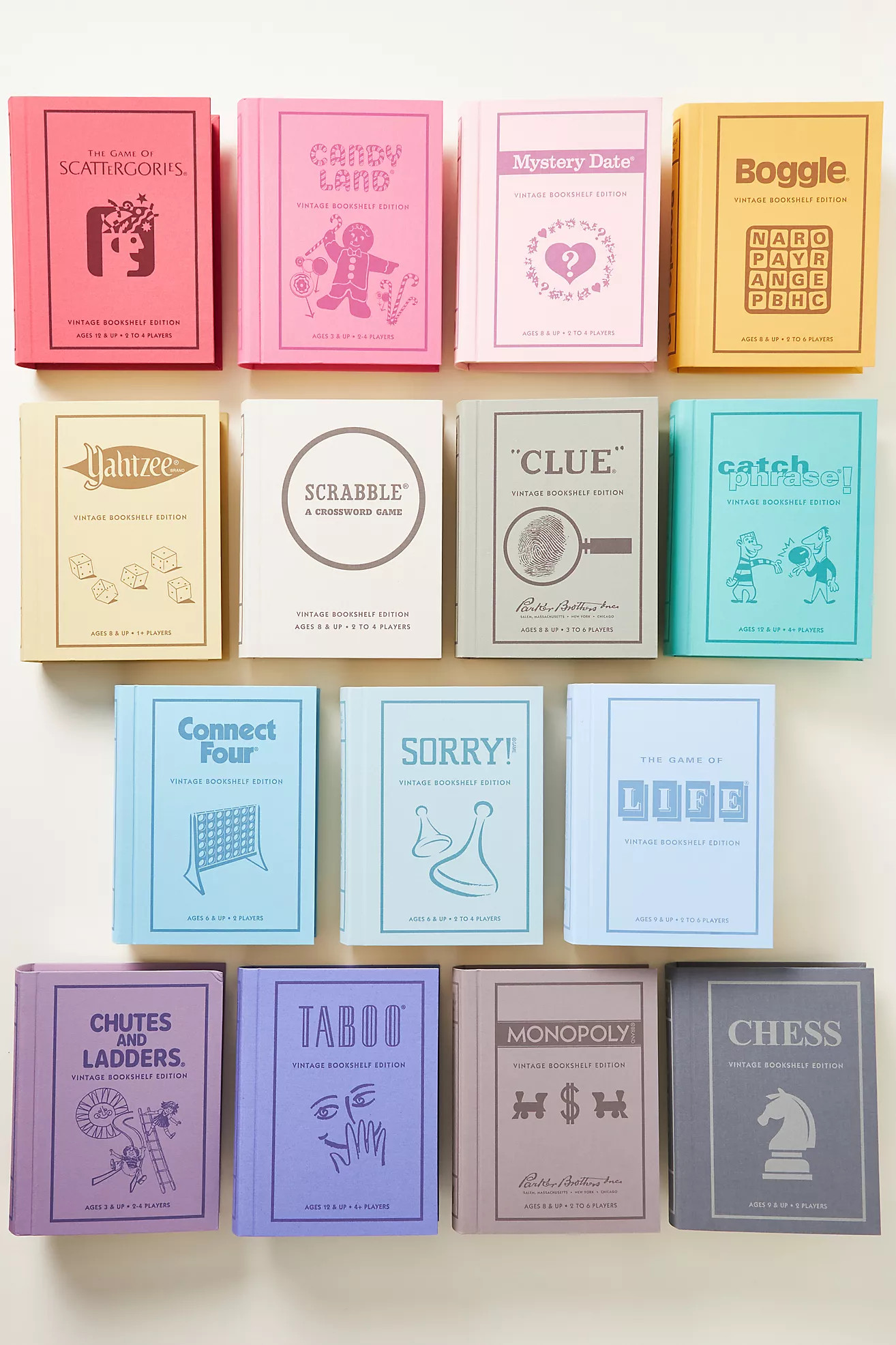 Vintage Bookshelf Board Games Bundle | Anthropologie (US)