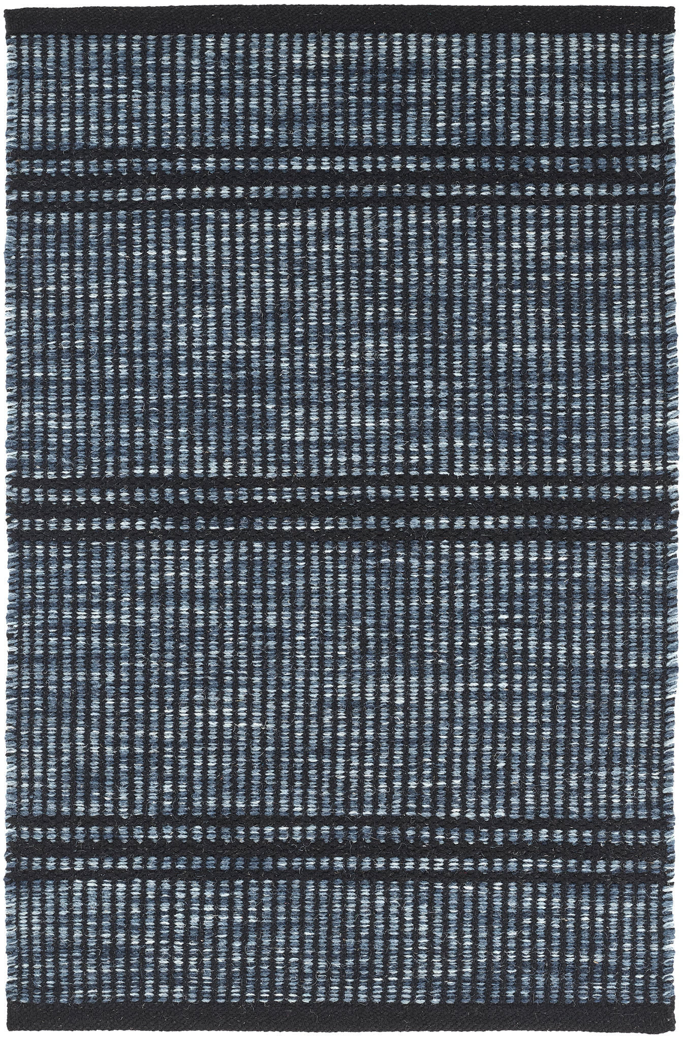 Malta Handwoven Wool Rug | Blue | Annie Selke