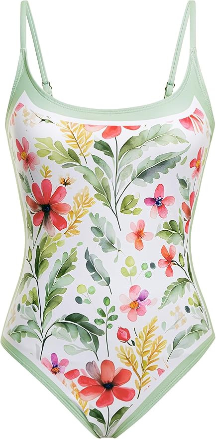 Narecte Sexy One Piece Bathing Suit for Women Tummy Control High Cut One Piece Swimsuit Womens Sw... | Amazon (US)