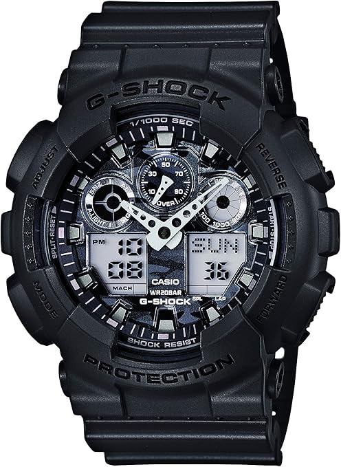 Casio 200M WR Shock Resistant Watch (Model: GA-100CF-8CR) | Amazon (US)