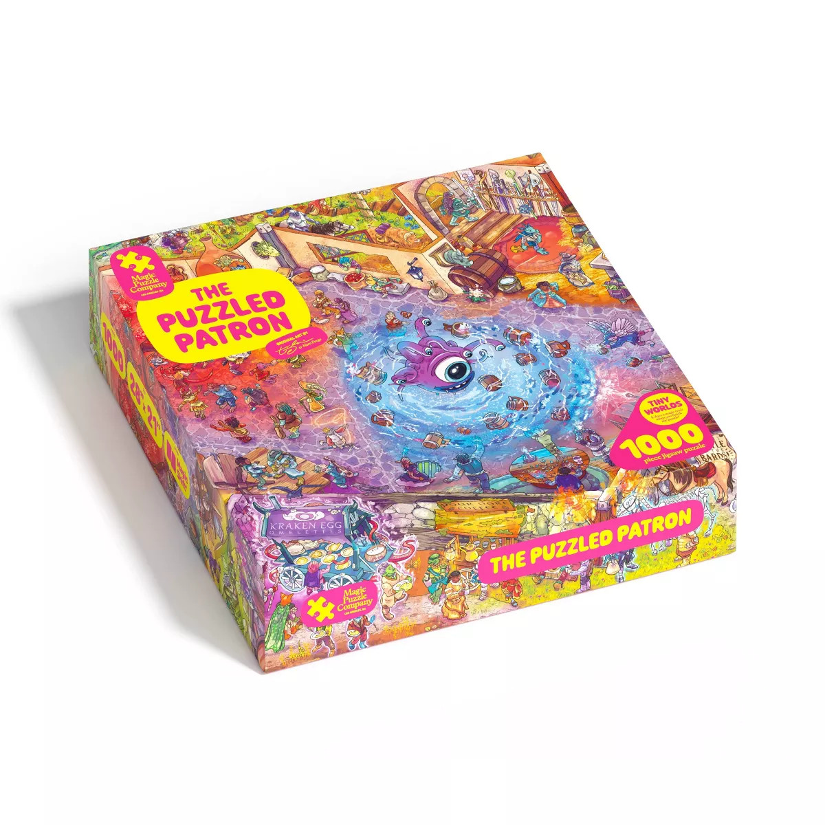 Magic Puzzle Company The Puzzled Patron Jigsaw Puzzle - 1000pc: Memory & Fine Motor Skills, Colla... | Target