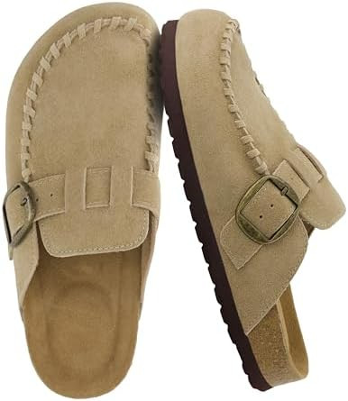 CUSHIONAIRE Canoe Genuine Suede Clogs for Women Footwear with Moc Toe Design – Casual Slip On W... | Amazon (US)