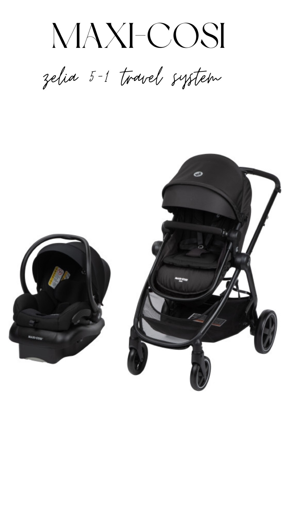 The best travel system! Comes with multiple attachments that allows it to grow with your baby. Also love the convenience of the car seat attachment & the black aesthetic! 🖤👶🏼

#LTKbaby #LTKfamily #LTKkids
