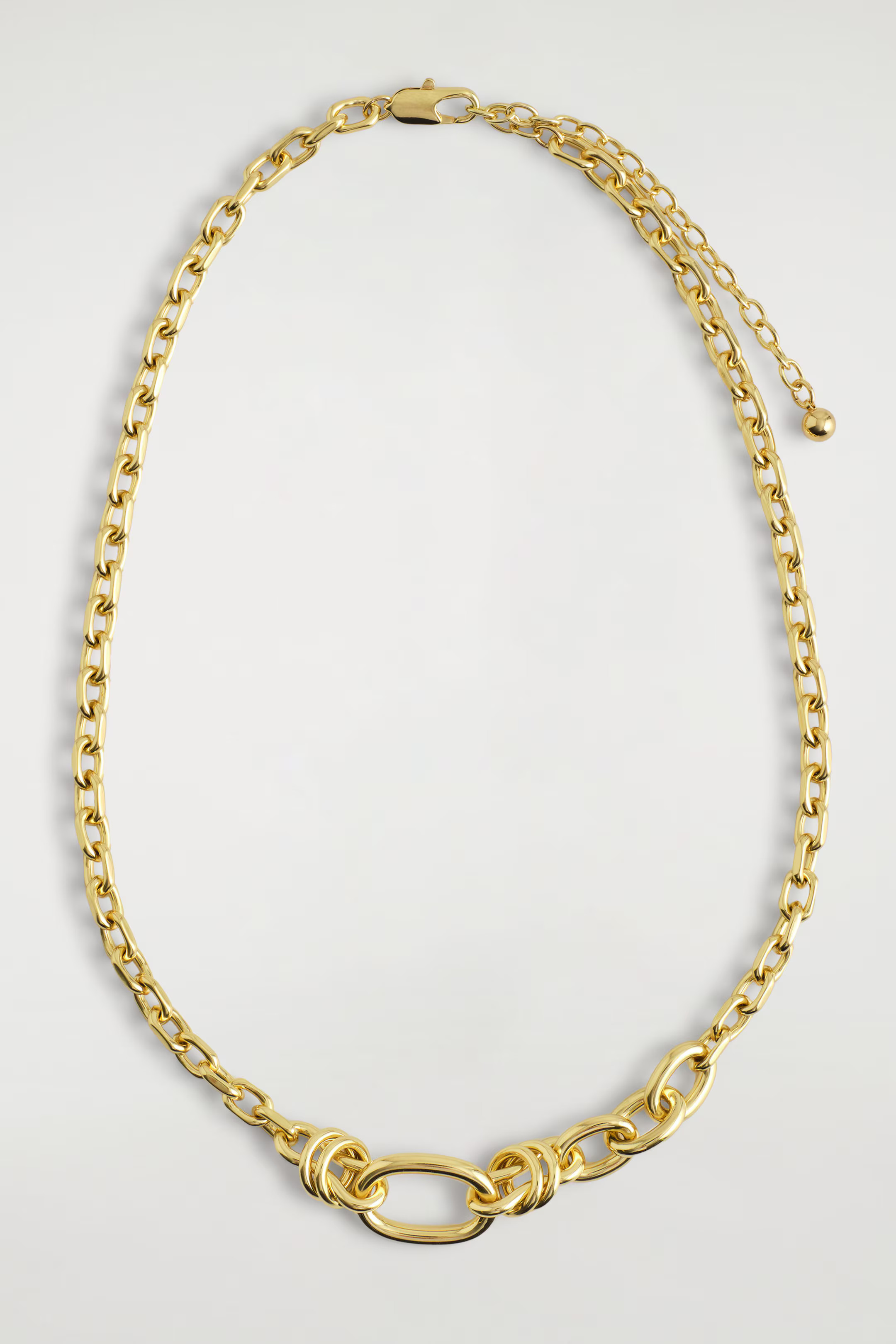 MISMATCHED CHAIN NECKLACE - GOLD | COS | COS UK