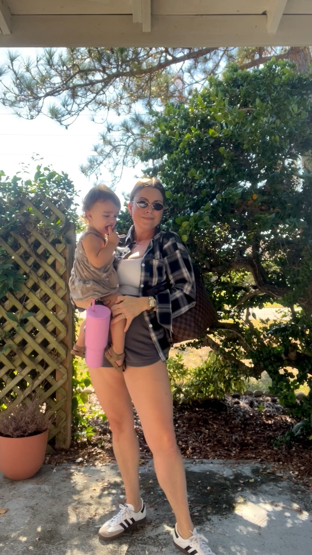 Casual ootd
Flannel shirt
Adidas sambas
Sweatshirts
Amazon bodysuit 
Mom outfit 
