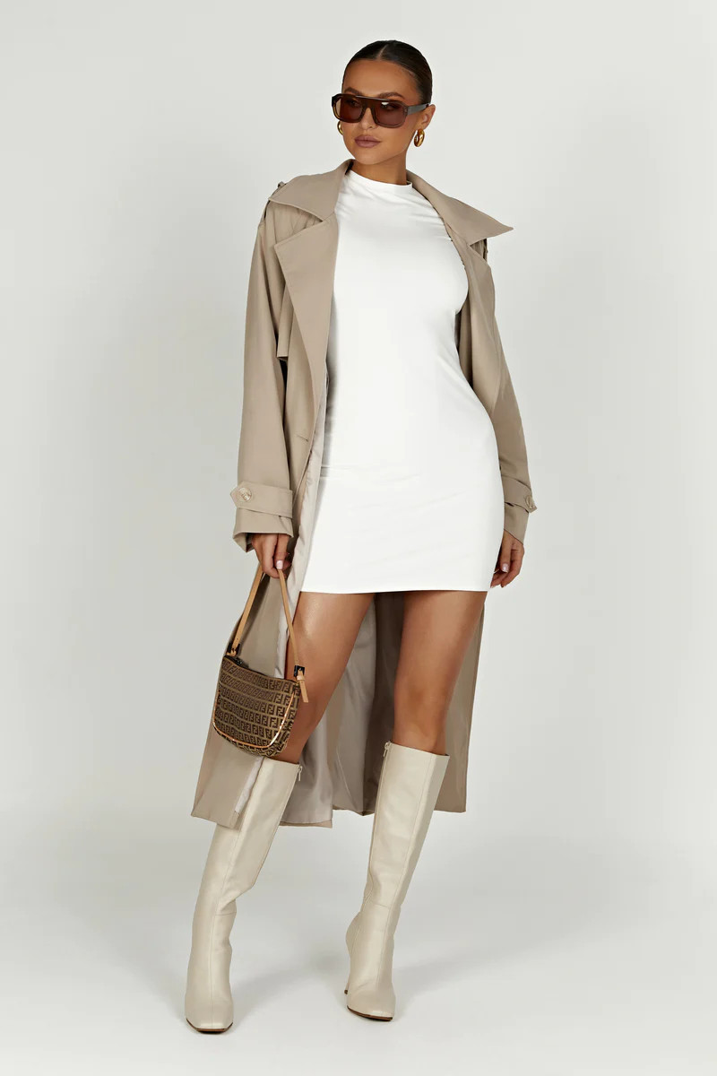 Andreas Oversized Trench Coat - Beige | MESHKI US