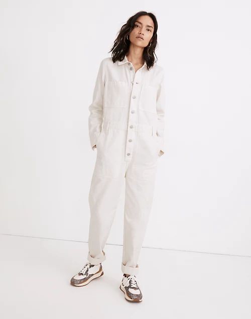 Garment-Dyed Relaxed Coverall Jumpsuit | Madewell