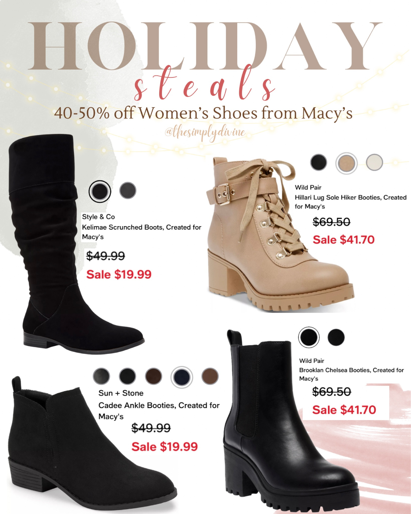 40-50% off shoes from Macy’s!! Here are my picks. 😍🛒

| Macy’s | shoes | boots | seasonal | gift guide | sale | holiday | 

#LTKshoecrush #LTKunder50 #LTKsalealert