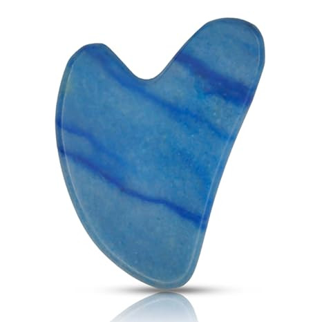 Gua Sha Facial Tools, Jade Guasha Tool for Face & Eye Gua Sha Stone for Puffiness Reducing & Jawl... | Amazon (US)