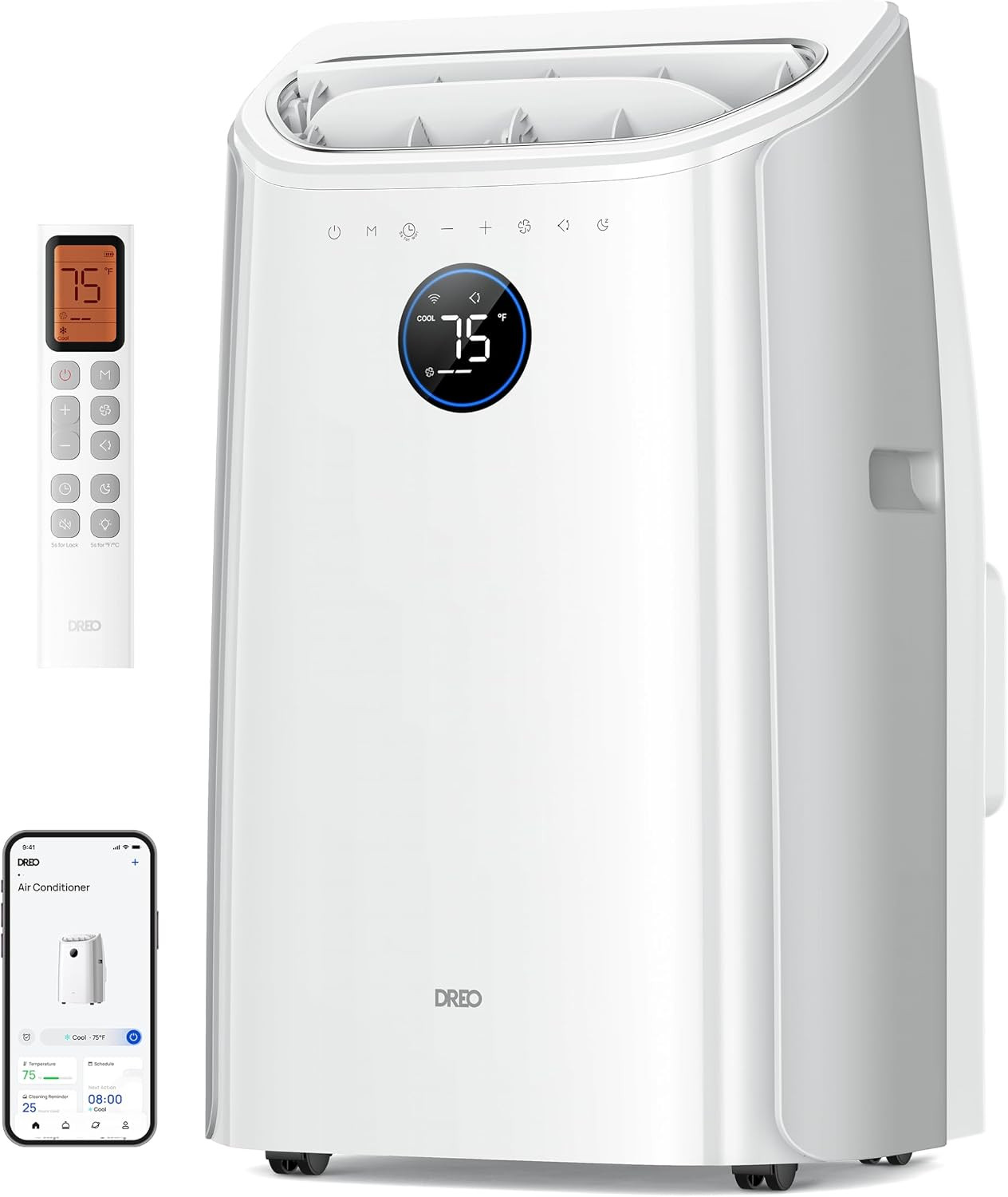 DREO Inverter Portable Air Conditioners,High Efficiency,14000 BTU Dual-Hose | Amazon (US)