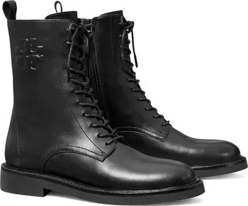 Double-T Croc Embossed Combat Boot (Women) | Nordstrom
