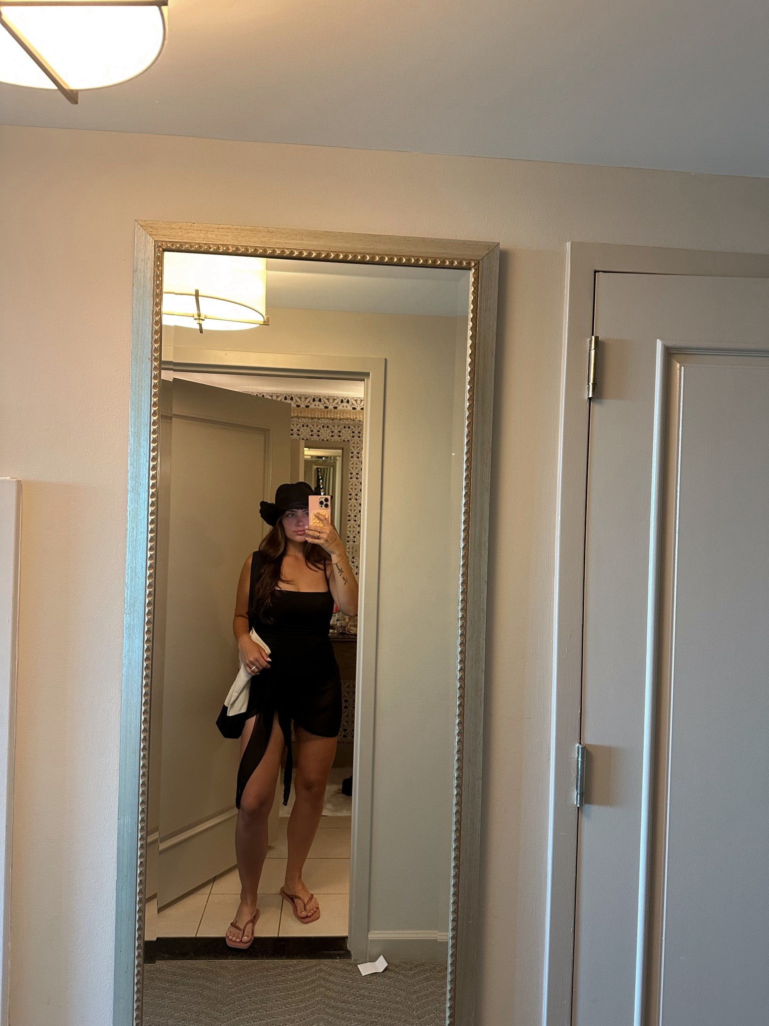 Women’s chic vacation swim wear 
One piece swimsuit free people size large - (runs small) ^
Amazon sarong 
Havaiana flip flops (women’s 11/12  - I’m normally a size 8 shoe. Could’ve done a 9/10 in square toe) 
Beach bag canvas 
Nordstrom rack Sun Hat 
Straw cowboy hat 


#LTKSwim #LTKStyleTip #LTKSummerEdit