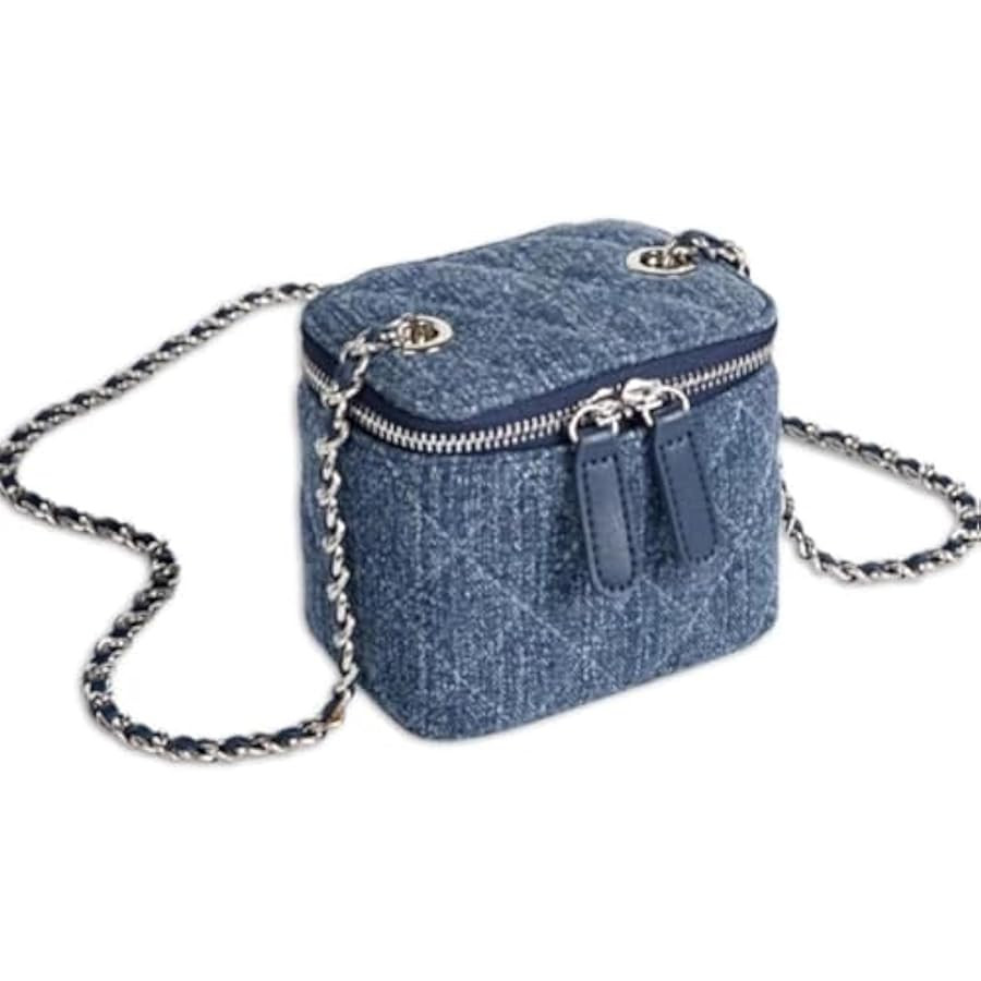 Mini Denim Crossbody Bags for Women Small Vintage Square Box Purse Boho Cross Body Handbags with ... | Amazon (US)