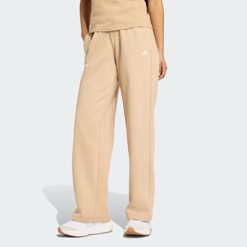 Essentials Small Logo Feel Cozy Open-Hem Pants | adidas (US)