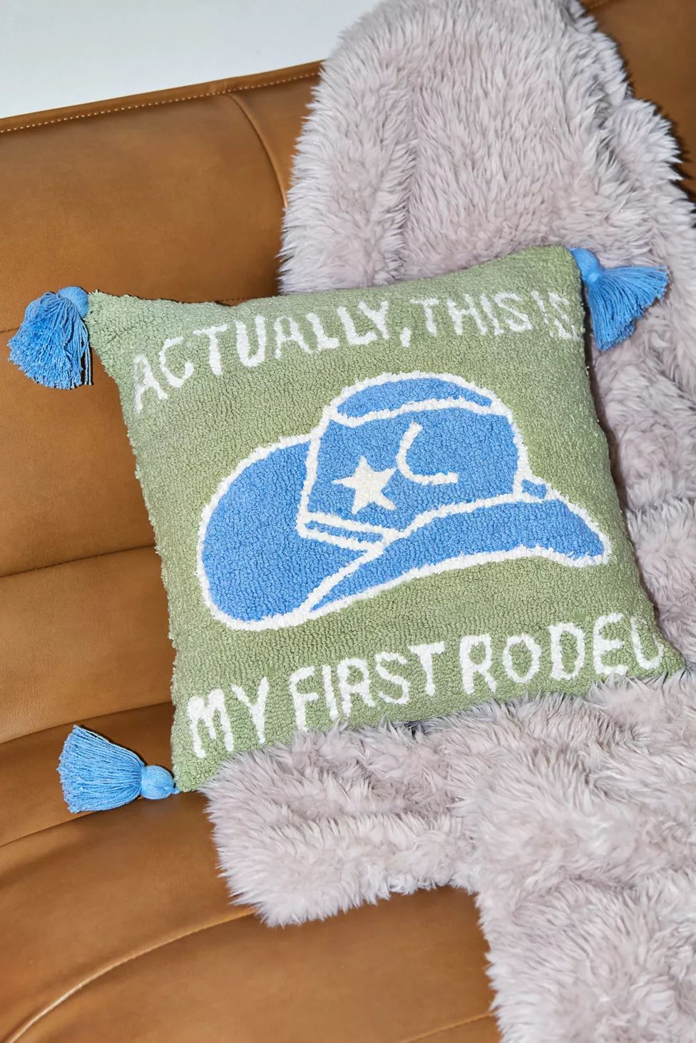 Ironic Rodeo Throw Pillow | Urban Outfitters (US and RoW)