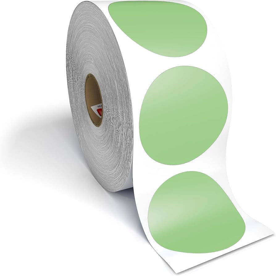 2” Circle Direct Thermal Perforated Stickers Labels for Barcodes, Address, Small Business Label... | Amazon (US)