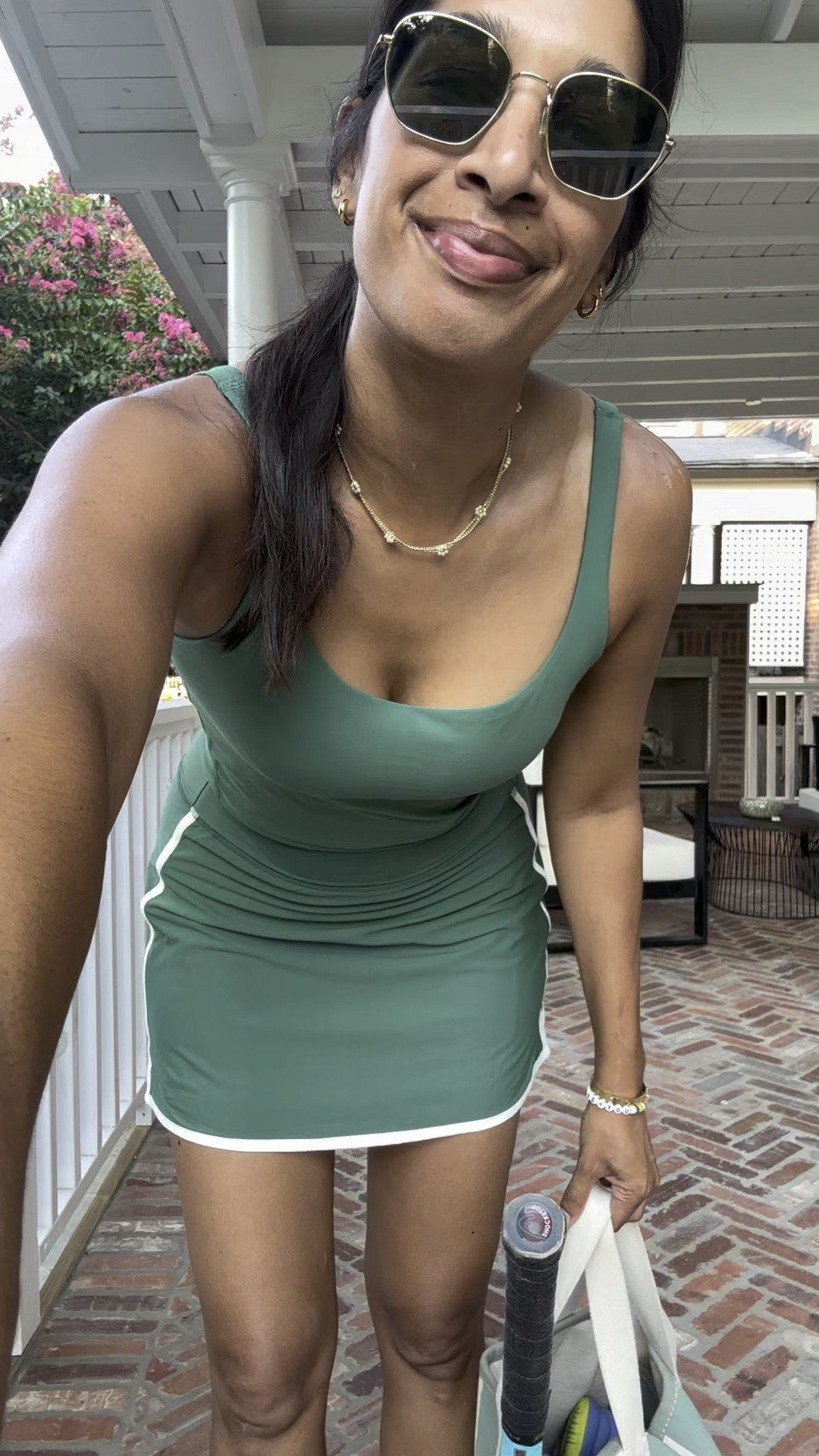 Old navy activewear on sale! 
Top - runs snug, I’m in a medium 
Skirt - runs TTS, I’m in a small 

#LTKActive #LTKFitness #LTKSaleAlert