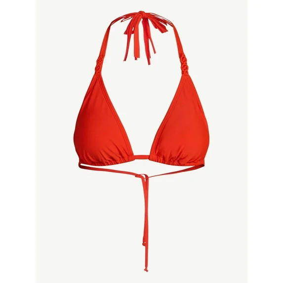 No Boundaries Macrame Triangle Bikini Top, Women's XXS-XXL | Walmart (US)