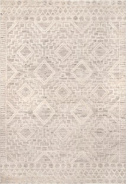 Beige Miranda Moroccan Diamond Area Rug | Rugs USA